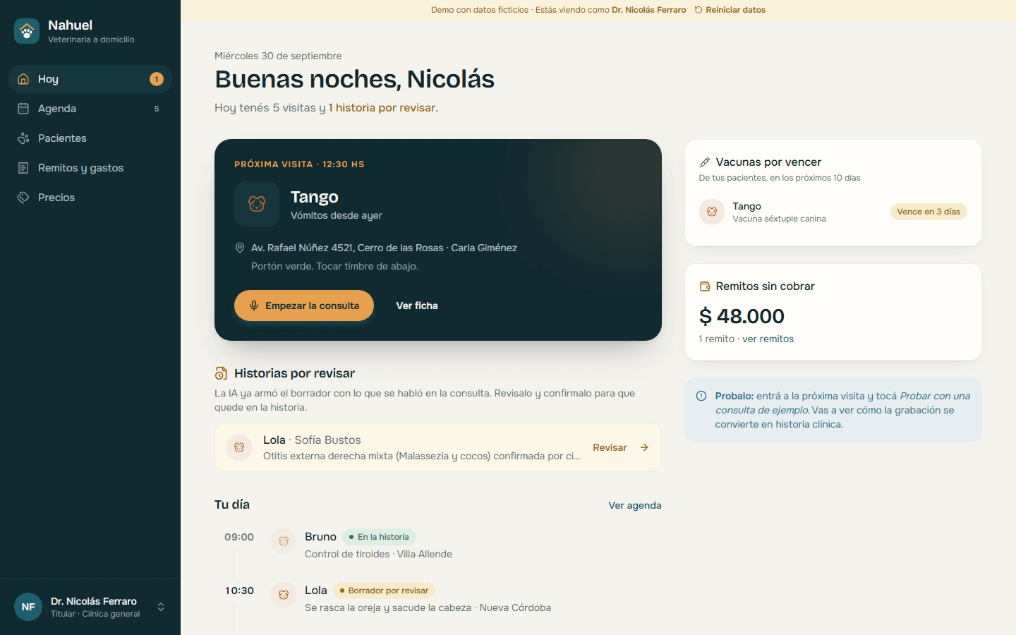 App para veterinarias a domicilio